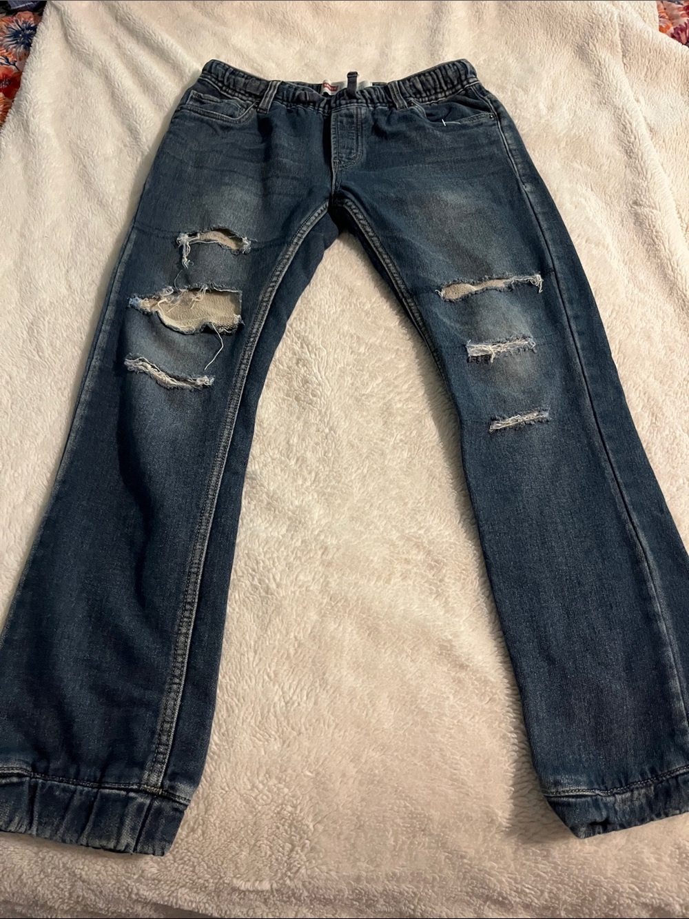 Levi's Women's Relaxed Distressed Jeans - Dark Blue Wash
